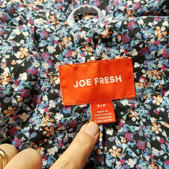 Joe Fresh Light Blue Trench Coat - Picture 4 of 7
